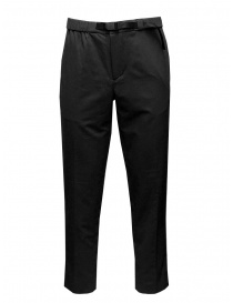 Monobi black pants with integrated belt 11935305 F 5099 BLACK RAVEN order online