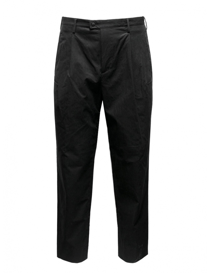 Monobi black casual pants in technical fabric for men 11812130 F 5099 BLACK RAVEN