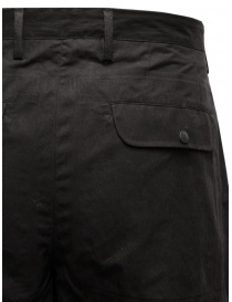 Monobi black casual pants in technical fabric for men price