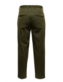 Monobi pantaloni casual da uomo verdi in tessuto tecnico prezzo