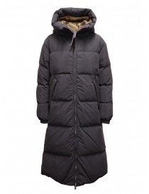 Womens jackets online: Parajumpers Sleeping Bag reversible grey long down jacket