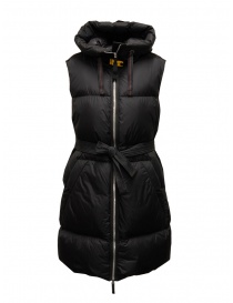 Parajumpers Galen gilet imbottito lungo nero pencil online