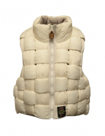 Womens vests online: Kapital natural white interwoven vest