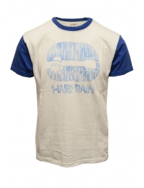 Kapital Hard Rain white and blue T-shirt K2206SC146 WHITE order online
