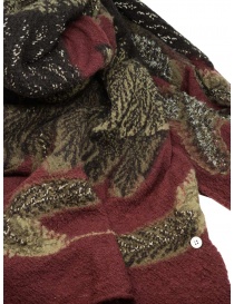 Kapital scarf with brown and burgundy eagle