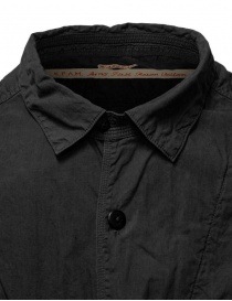 Kapital long sleeved black anorak shirt mens shirts buy online