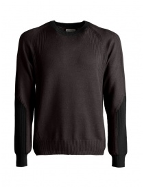 Monobi Woolmax graphite grey crewneck sweater on discount sales online