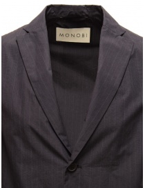 Monobi Cordura Travel blue pinstriped blazer