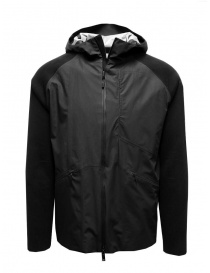 Monobi black Techknit Patch Shield jacket on discount sales online