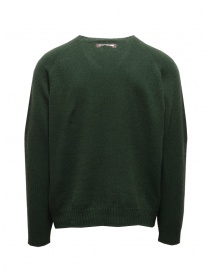 Monobi pullover in green recycled cashmere
