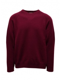 Monobi Merlot red recycled cashmere pullover on discount sales online