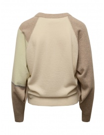Dune_ beige-green color block cashmere pullover