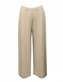 Womens trousers online: Dune_ White wool cashmere knit pants