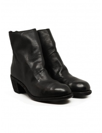 Guidi black leather ankle boot with zip online