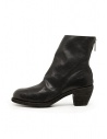 Guidi stivaletto nero in pelle con cernierashop online calzature donna