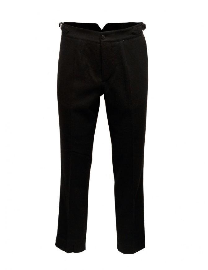 Cellar Door Vent pantalone nero in lana VENT NERO MW418 99 pantaloni uomo online shopping