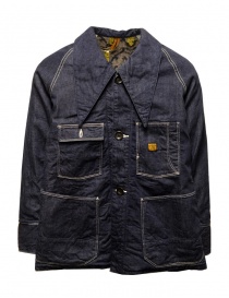 Kapital dark denim jacket lined in wool K2210LJ087 IDG order online