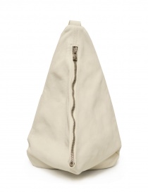 Guidi BV08 white backpack in full grain horse leather