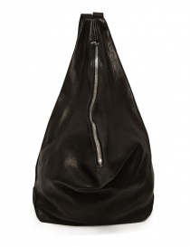 Guidi BV09 large satchel backpack in black leather BV09 SOFT HORSE FG BLKT order online