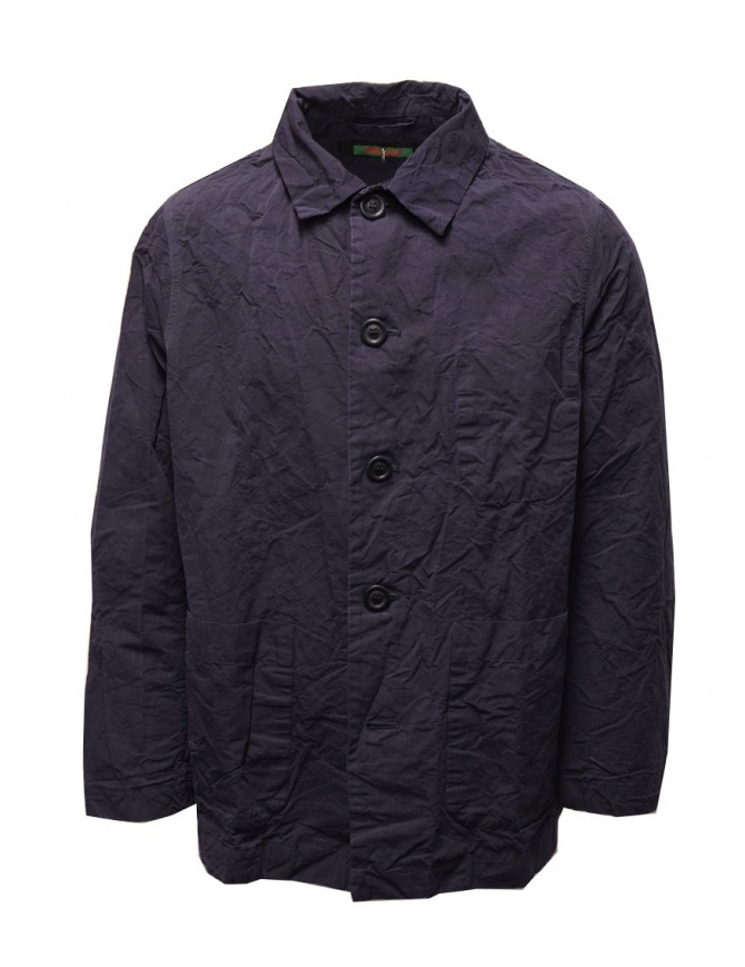 Casey Casey Rivoli blue linen and cotton shirt-jacket 20HV310 INK mens shirts online shopping