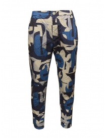 Casey Casey Rocky pantaloni stampati blu online