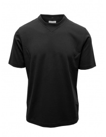 Mens t shirts online: Monobi black T-shirt in pure cotton