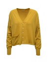 Ma'ry'ya ocher yellow cotton cardigan buy online YIK022 A6 OCRA