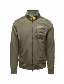 Mens jackets online: Parajumpers London green hybrid jacket
