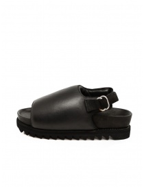 Guidi BRK04 black wide band flat sandals buy online