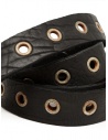 Guidi BLT18 perforated belt in black leather BLT18 BISON FULL GRAIN BLKT price