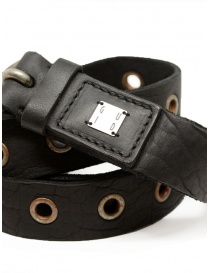 Guidi BLT18 perforated belt in black leather buy online