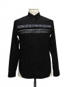 Camicia Cy Choi colore nero con fascia a quadri e pois acquista online CA35S04BBK00