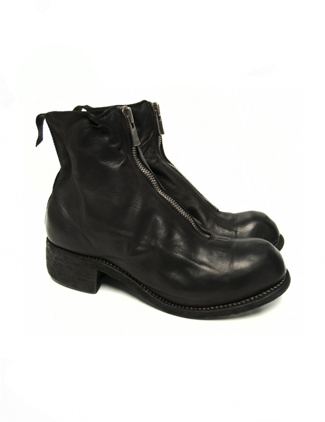 Guidi PL1 black calf leather lined ankle boots | Guidi PL1 Black Calf