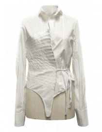 Camicia asimmetrica Marc Le Bihan colore bianco 26602
