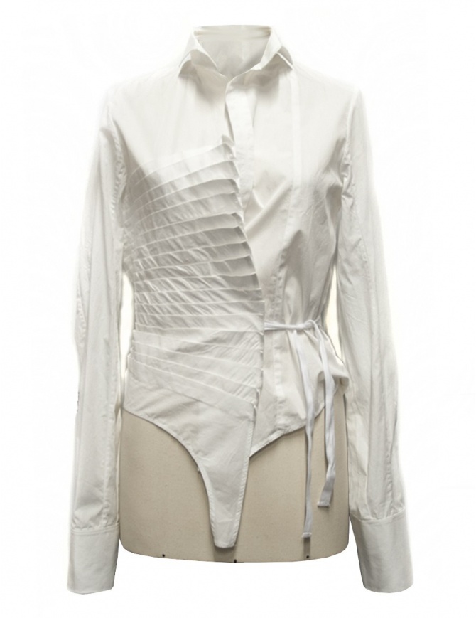 Marc Le Bihan white asymmetrical shirt 26602